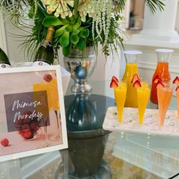 But first, Mimosas mimosa party